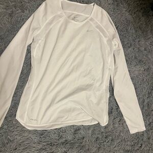 Nike Women's Long Sleeve White Tee